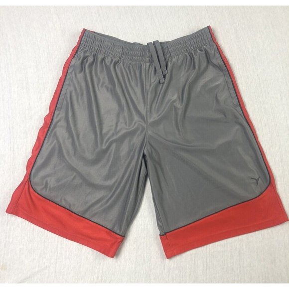Old Navy Active Men's Sz Small Gray/Red Side Pockets Elastic Adjustable Waist - Picture 1 of 8